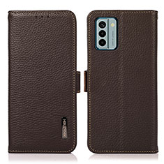 Coque Portefeuille Livre Cuir Etui Clapet B03H pour Nokia G22 Marron