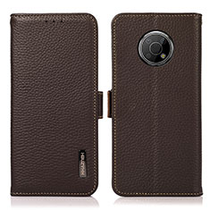 Coque Portefeuille Livre Cuir Etui Clapet B03H pour Nokia G300 5G Marron