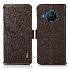 Coque Portefeuille Livre Cuir Etui Clapet B03H pour Nokia X100 5G Marron