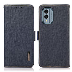 Coque Portefeuille Livre Cuir Etui Clapet B03H pour Nokia X30 5G Bleu