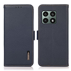 Coque Portefeuille Livre Cuir Etui Clapet B03H pour OnePlus 10 Pro 5G Bleu