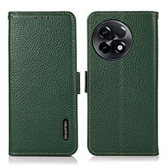 Coque Portefeuille Livre Cuir Etui Clapet B03H pour OnePlus Ace 2 5G Vert