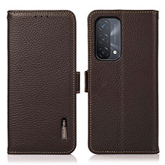 Coque Portefeuille Livre Cuir Etui Clapet B03H pour OnePlus Nord N200 5G Marron