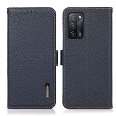 Coque Portefeuille Livre Cuir Etui Clapet B03H pour Oppo A55 5G Bleu