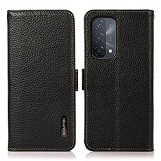 Coque Portefeuille Livre Cuir Etui Clapet B03H pour Oppo A74 5G Noir