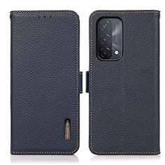 Coque Portefeuille Livre Cuir Etui Clapet B03H pour Oppo A93 5G Bleu