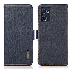 Coque Portefeuille Livre Cuir Etui Clapet B03H pour Oppo Find X5 Lite 5G Bleu