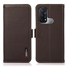 Coque Portefeuille Livre Cuir Etui Clapet B03H pour Oppo Reno5 A Marron