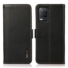 Coque Portefeuille Livre Cuir Etui Clapet B03H pour Realme 8 5G Noir