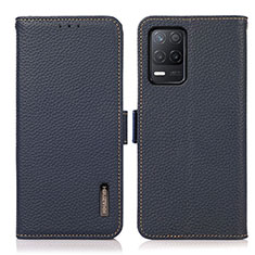 Coque Portefeuille Livre Cuir Etui Clapet B03H pour Realme 9 5G India Bleu