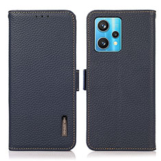 Coque Portefeuille Livre Cuir Etui Clapet B03H pour Realme 9 Pro+ Plus 5G Bleu