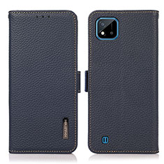 Coque Portefeuille Livre Cuir Etui Clapet B03H pour Realme C11 (2021) Bleu