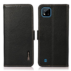 Coque Portefeuille Livre Cuir Etui Clapet B03H pour Realme C11 (2021) Noir