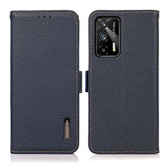 Coque Portefeuille Livre Cuir Etui Clapet B03H pour Realme GT 5G Bleu