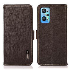 Coque Portefeuille Livre Cuir Etui Clapet B03H pour Realme GT Neo2 5G Marron