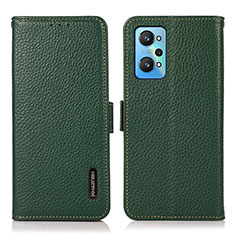 Coque Portefeuille Livre Cuir Etui Clapet B03H pour Realme GT Neo2 5G Vert