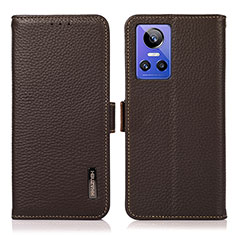 Coque Portefeuille Livre Cuir Etui Clapet B03H pour Realme GT Neo3 5G Marron