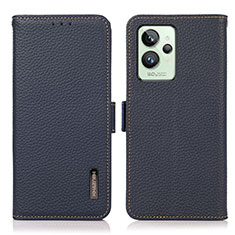 Coque Portefeuille Livre Cuir Etui Clapet B03H pour Realme GT2 Pro 5G Bleu