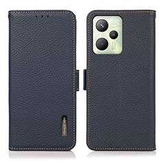 Coque Portefeuille Livre Cuir Etui Clapet B03H pour Realme Narzo 50A Prime Bleu