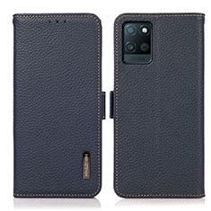 Coque Portefeuille Livre Cuir Etui Clapet B03H pour Realme V11 5G Bleu