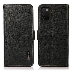 Coque Portefeuille Livre Cuir Etui Clapet B03H pour Samsung Galaxy A03s Noir