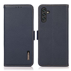 Coque Portefeuille Livre Cuir Etui Clapet B03H pour Samsung Galaxy A04s Bleu