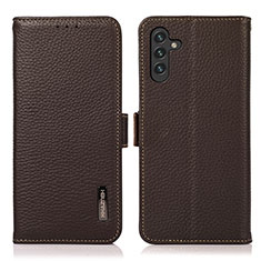 Coque Portefeuille Livre Cuir Etui Clapet B03H pour Samsung Galaxy A04s Marron