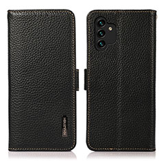 Coque Portefeuille Livre Cuir Etui Clapet B03H pour Samsung Galaxy A13 4G Noir