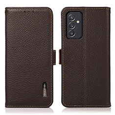 Coque Portefeuille Livre Cuir Etui Clapet B03H pour Samsung Galaxy A15 4G Marron