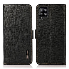 Coque Portefeuille Livre Cuir Etui Clapet B03H pour Samsung Galaxy A22 4G Noir