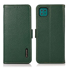 Coque Portefeuille Livre Cuir Etui Clapet B03H pour Samsung Galaxy A22s 5G Vert