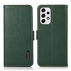 Coque Portefeuille Livre Cuir Etui Clapet B03H pour Samsung Galaxy A23 5G Vert