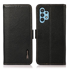 Coque Portefeuille Livre Cuir Etui Clapet B03H pour Samsung Galaxy A32 4G Noir