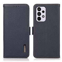Coque Portefeuille Livre Cuir Etui Clapet B03H pour Samsung Galaxy A33 5G Bleu
