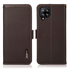 Coque Portefeuille Livre Cuir Etui Clapet B03H pour Samsung Galaxy A42 5G Marron