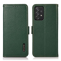 Coque Portefeuille Livre Cuir Etui Clapet B03H pour Samsung Galaxy A72 5G Vert