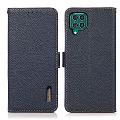 Coque Portefeuille Livre Cuir Etui Clapet B03H pour Samsung Galaxy F62 5G Bleu