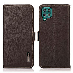 Coque Portefeuille Livre Cuir Etui Clapet B03H pour Samsung Galaxy F62 5G Marron