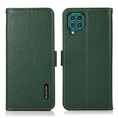 Coque Portefeuille Livre Cuir Etui Clapet B03H pour Samsung Galaxy F62 5G Vert