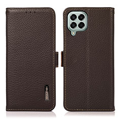 Coque Portefeuille Livre Cuir Etui Clapet B03H pour Samsung Galaxy M33 5G Marron