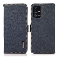 Coque Portefeuille Livre Cuir Etui Clapet B03H pour Samsung Galaxy M40S Bleu