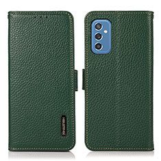 Coque Portefeuille Livre Cuir Etui Clapet B03H pour Samsung Galaxy M52 5G Vert