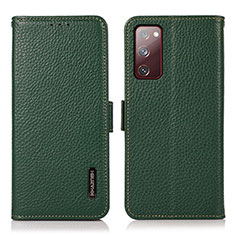 Coque Portefeuille Livre Cuir Etui Clapet B03H pour Samsung Galaxy S20 FE 5G Vert