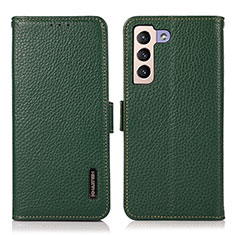 Coque Portefeuille Livre Cuir Etui Clapet B03H pour Samsung Galaxy S22 Plus 5G Vert