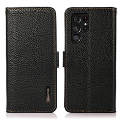 Coque Portefeuille Livre Cuir Etui Clapet B03H pour Samsung Galaxy S25 Ultra 5G Noir