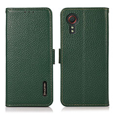 Coque Portefeuille Livre Cuir Etui Clapet B03H pour Samsung Galaxy XCover 5 SM-G525F Vert