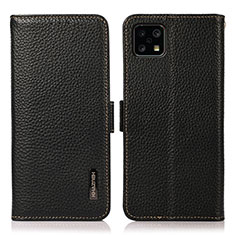 Coque Portefeuille Livre Cuir Etui Clapet B03H pour Sharp Aquos Sense4 Lite Noir