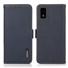 Coque Portefeuille Livre Cuir Etui Clapet B03H pour Sharp Aquos wish Bleu