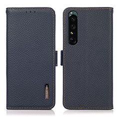 Coque Portefeuille Livre Cuir Etui Clapet B03H pour Sony Xperia 1 IV Bleu