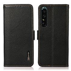 Coque Portefeuille Livre Cuir Etui Clapet B03H pour Sony Xperia 1 IV SO-51C Noir